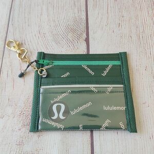 Lululemon handmade credit card ID coin holder